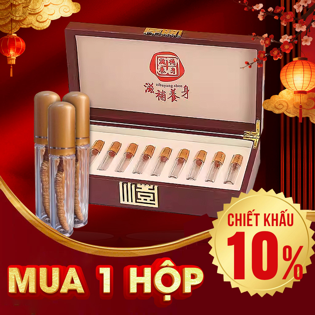 Đông Trùng Hạ Thảo Khô Nguyên Con 10g/ Hộp Vip D300-10V1