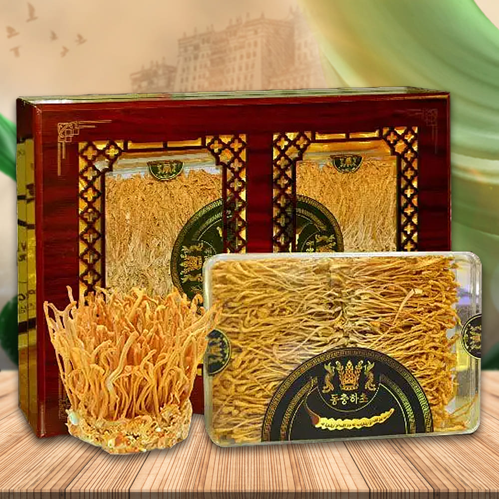 Nấm Đông Trùng Hạ Thảo Hàn Quốc Cao Cấp Sấy Khô Hộp 180gr D227