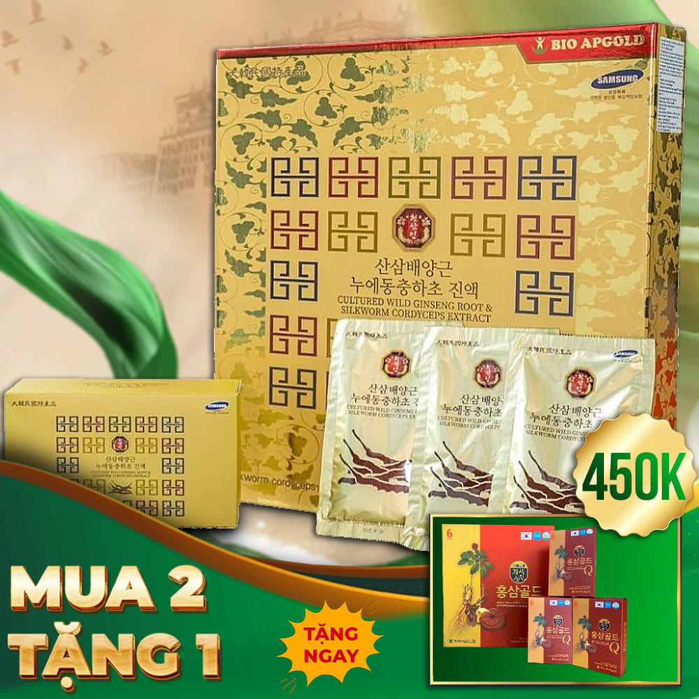 Nước Đông Trùng Hạ Thảo Sâm Núi Bio Hàn Quốc Hộp 30 Gói