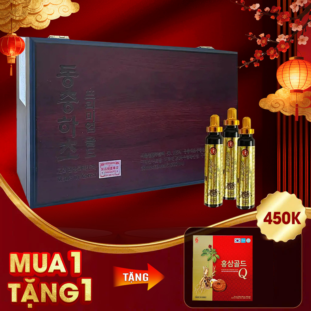 Tinh Chất Đông Trùng Hạ Thảo BIO Hàn Quốc Hộp 60 Ống
