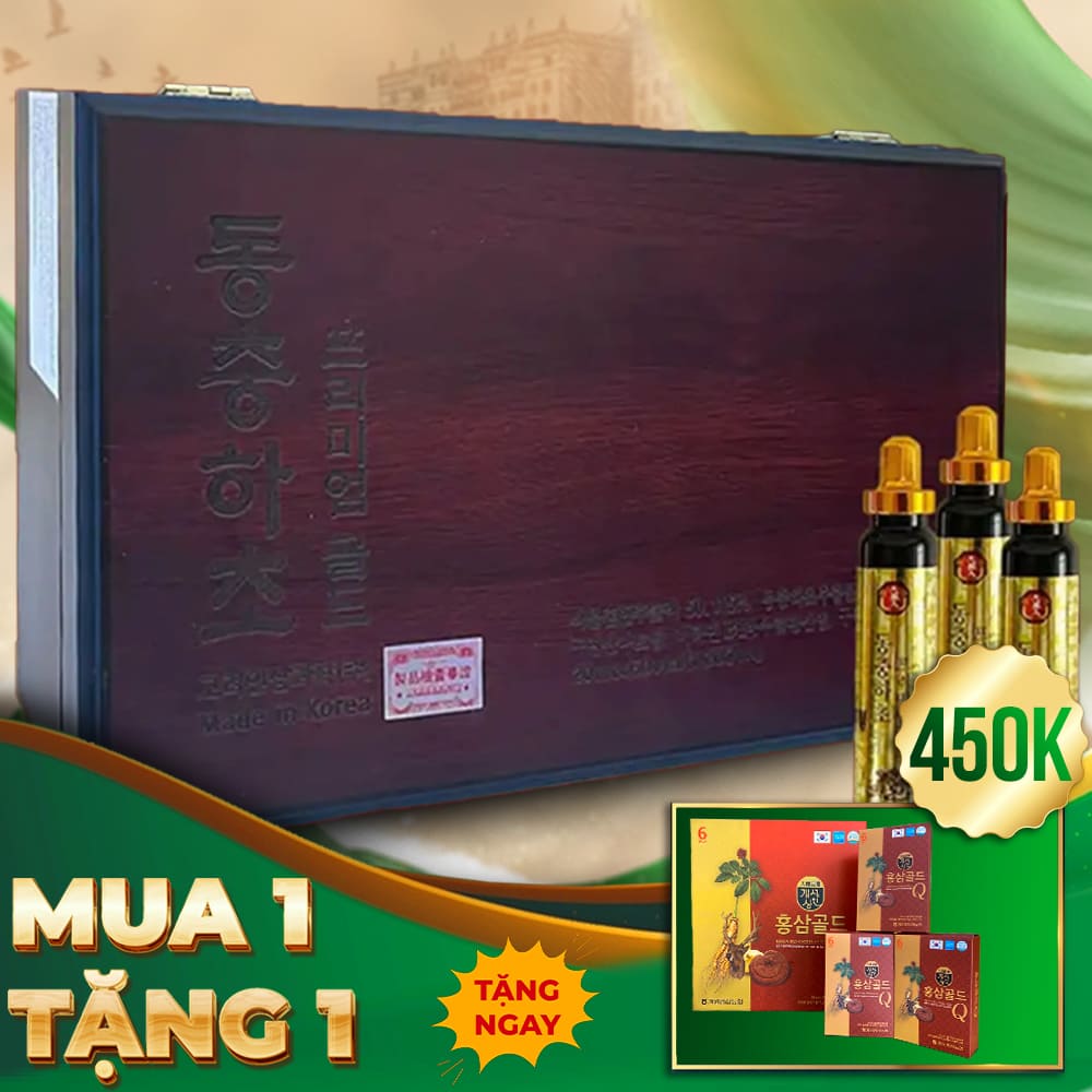 Tinh Chất Đông Trùng Hạ Thảo BIO Hàn Quốc Hộp 60 Ống
