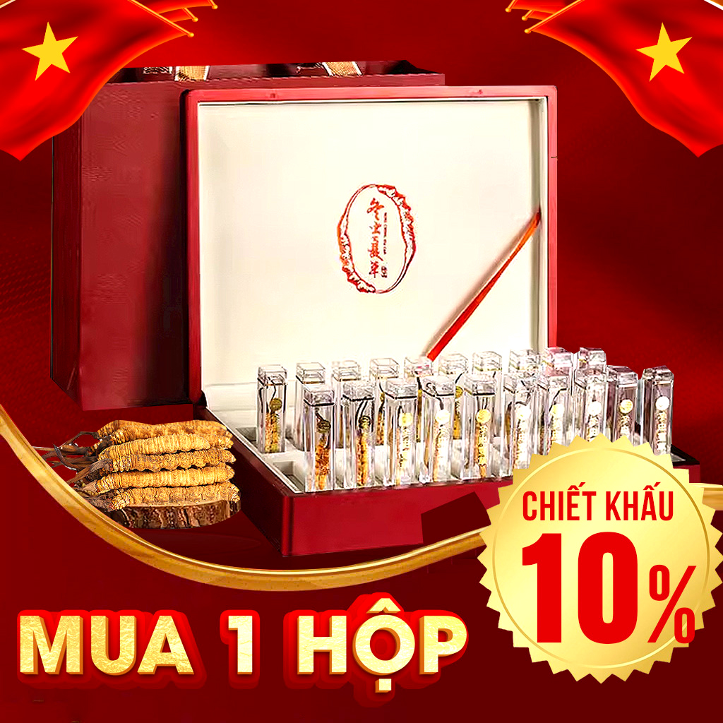 Đông Trùng Hạ Thảo Nguyên Con Đặc Biệt Loại 1 Hộp 20g D300-20V1