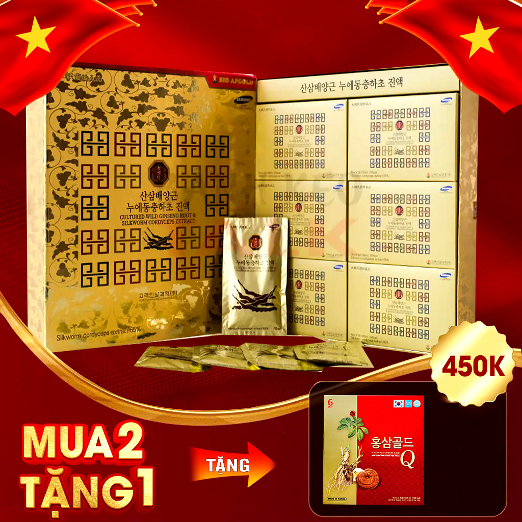 Nước Đông Trùng Hạ Thảo Sâm Núi Bio Hàn Quốc Hộp 30 Gói